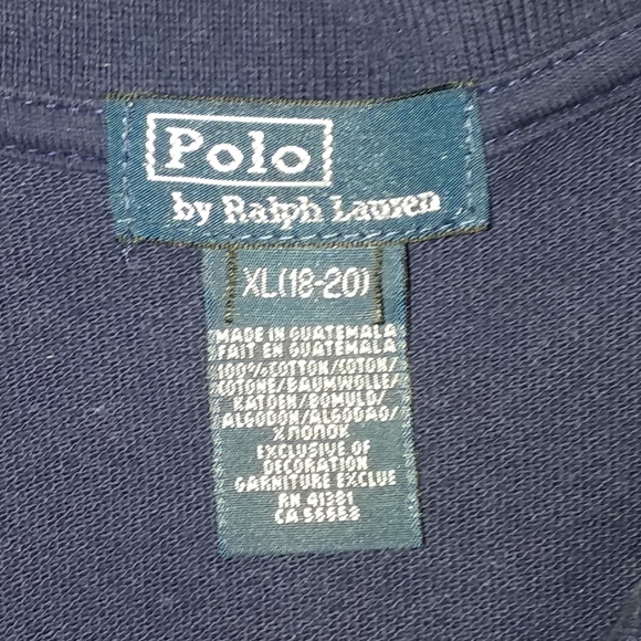Vintage blue Polo Ralph Lauren polo cotton shirt XL in boy's, small in men's - Picture 7 of 7